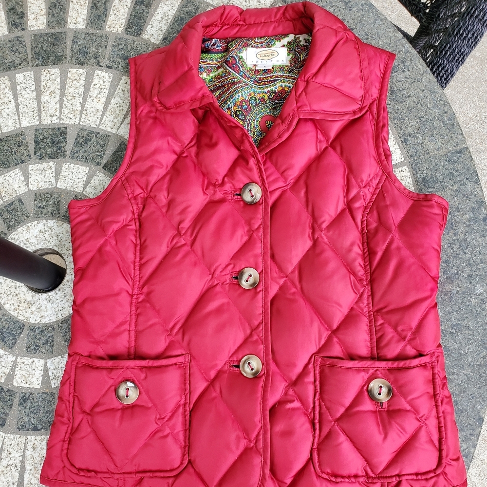 Talbots red vest (Petite Small)